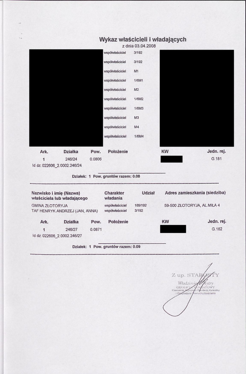EP - Ewidencja parkowa, skan nr 9