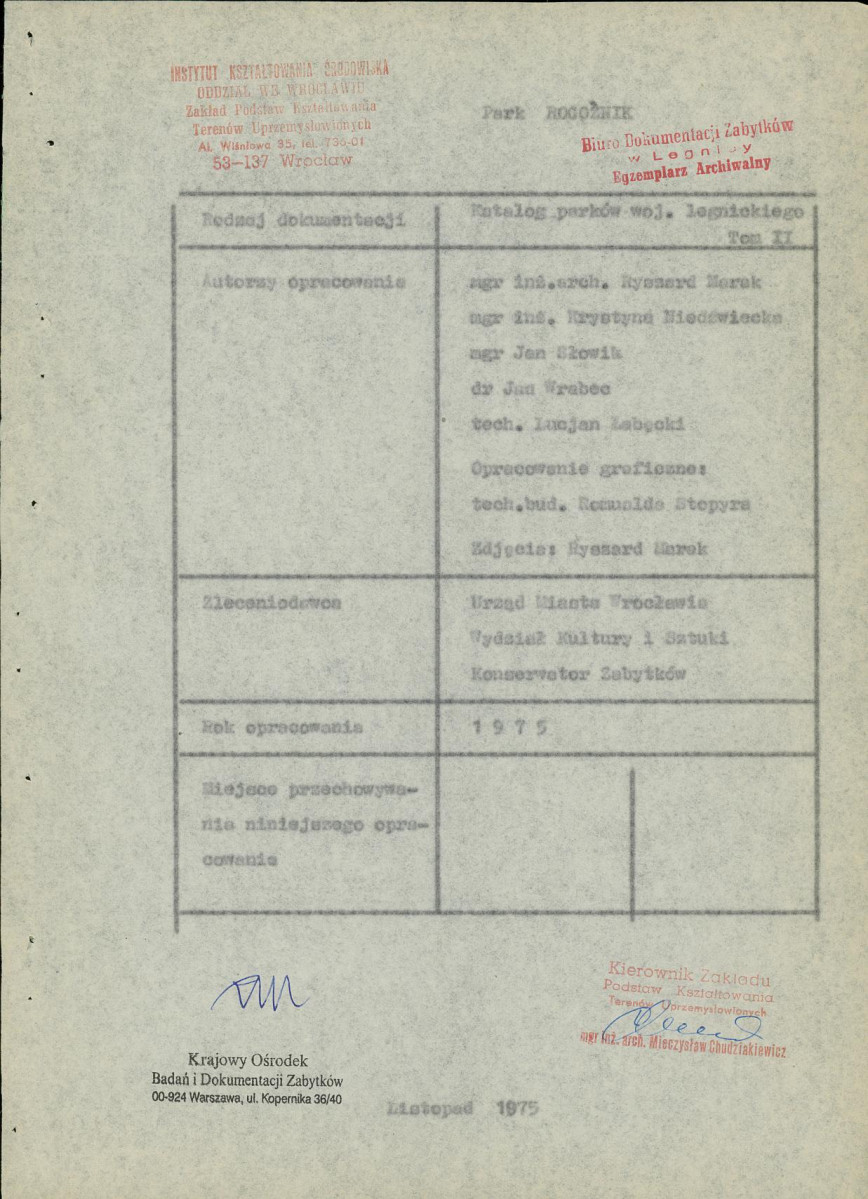 Ewidencja parkowa, skan nr 2