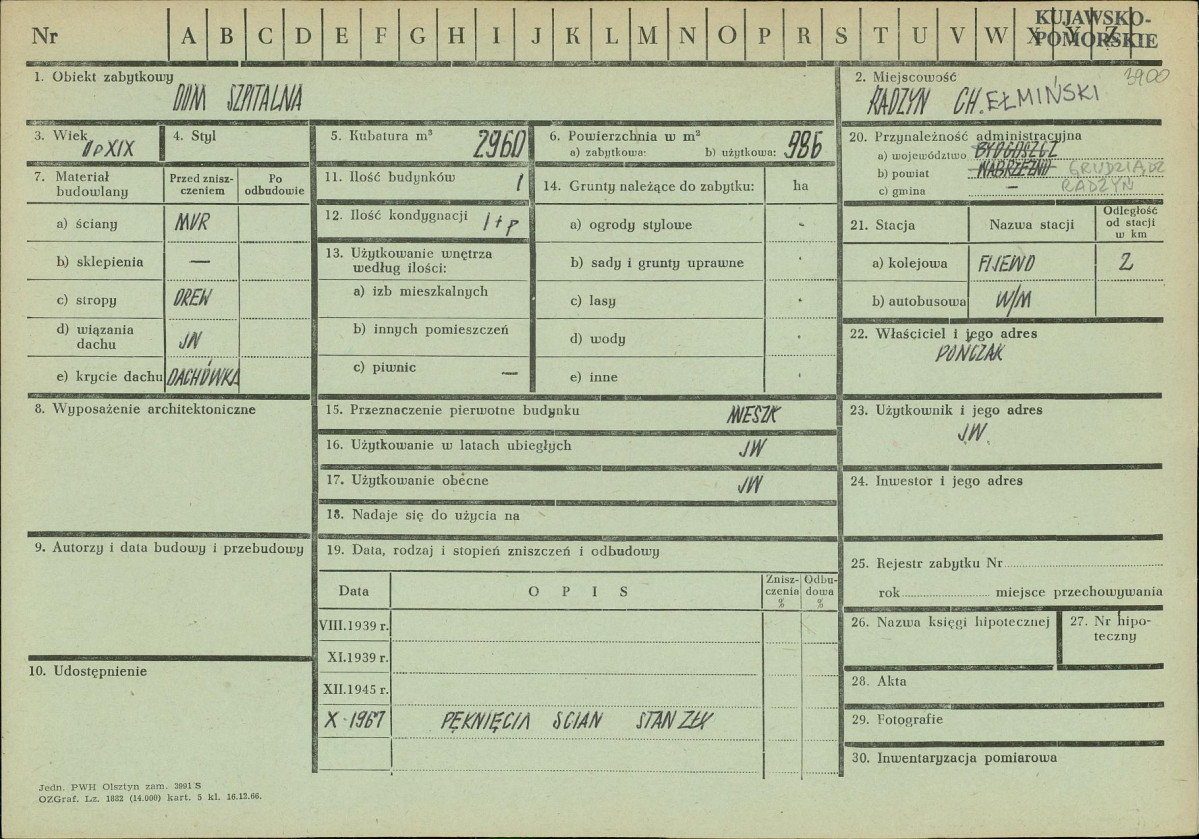 KZ - Karta zielona, skan nr 1