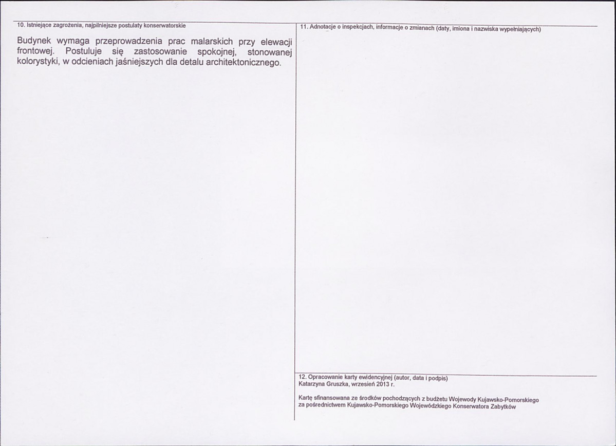 KEZN - Karta obiektu niewpisanego do rejestru, skan nr 2