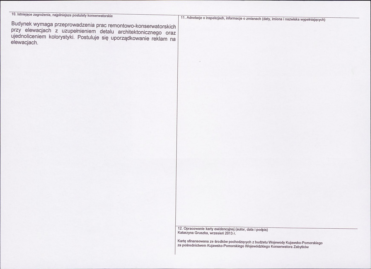 KEZN - Karta obiektu niewpisanego do rejestru, skan nr 2