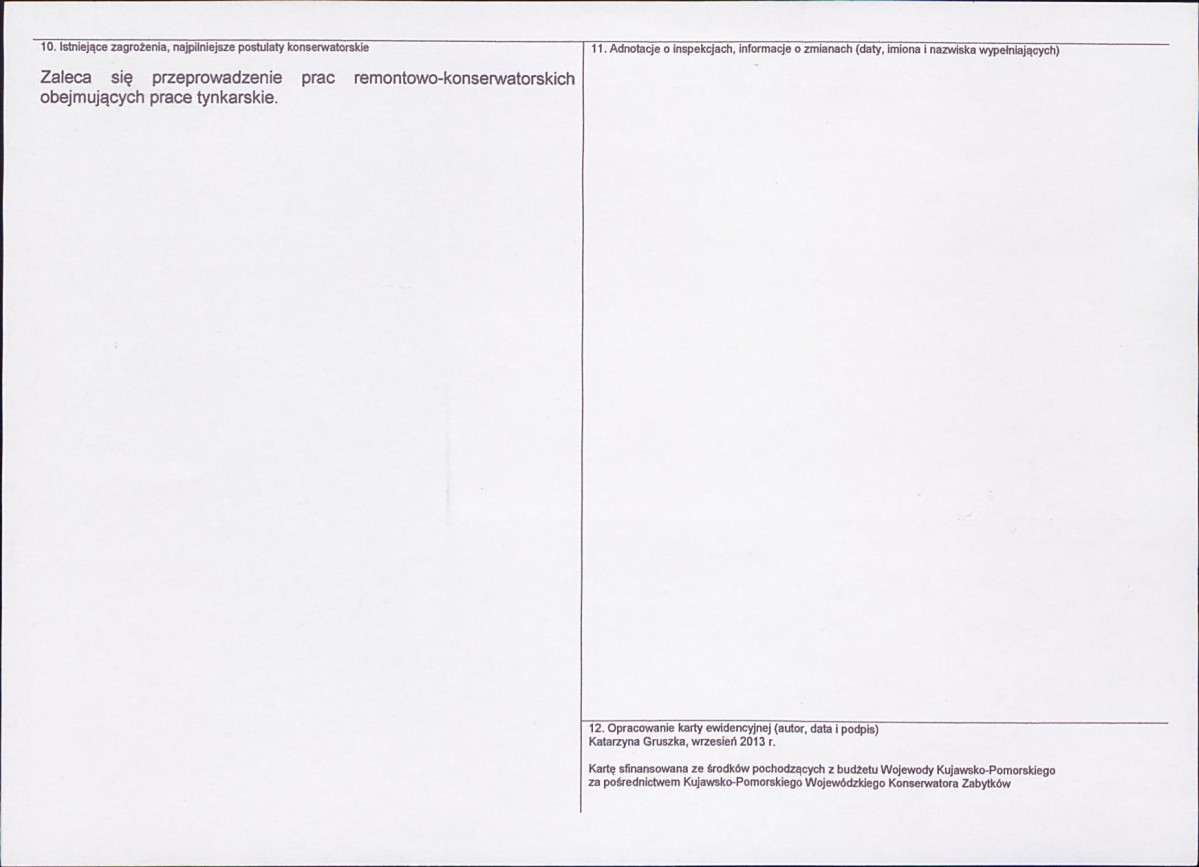 KEZN - Karta obiektu niewpisanego do rejestru, skan nr 2