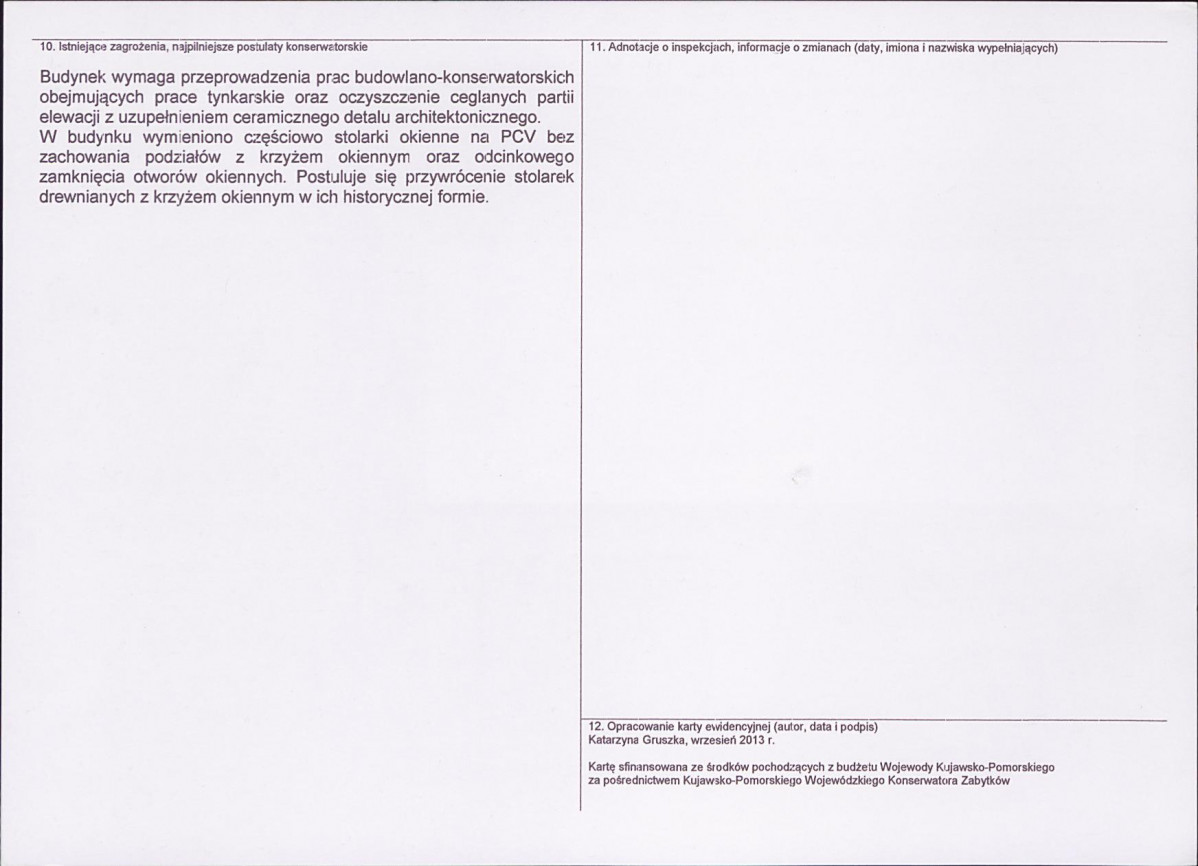 KEZN - Karta obiektu niewpisanego do rejestru, skan nr 2