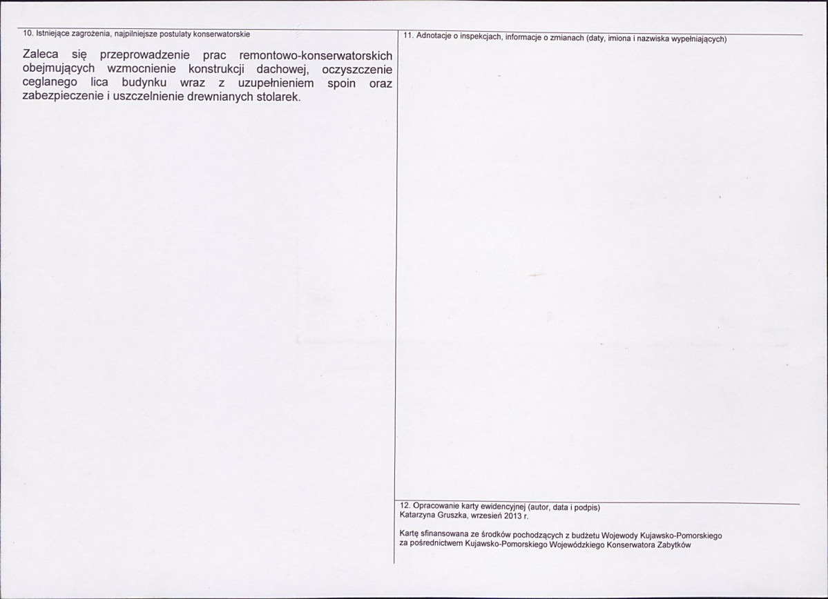 KEZN - Karta obiektu niewpisanego do rejestru, skan nr 2