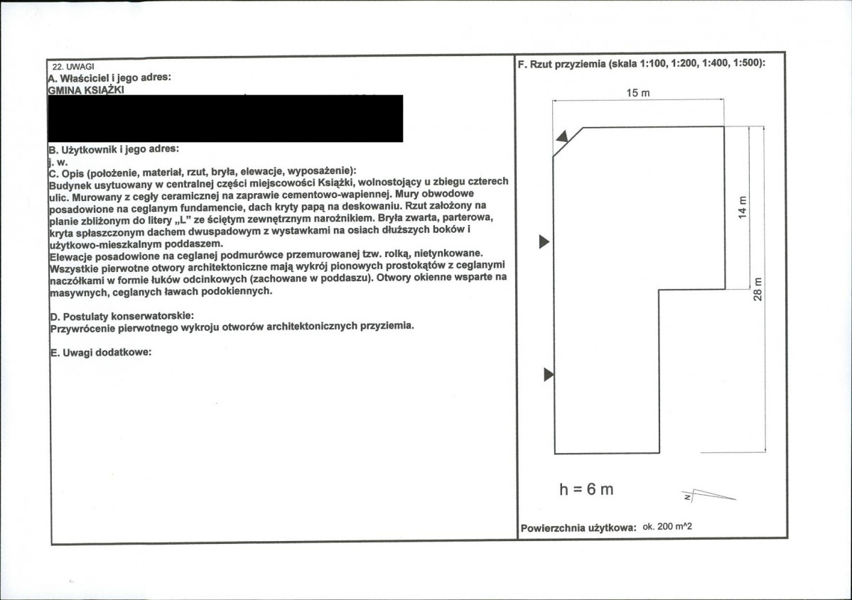 KEZN - Karta obiektu niewpisanego do rejestru, skan nr 2