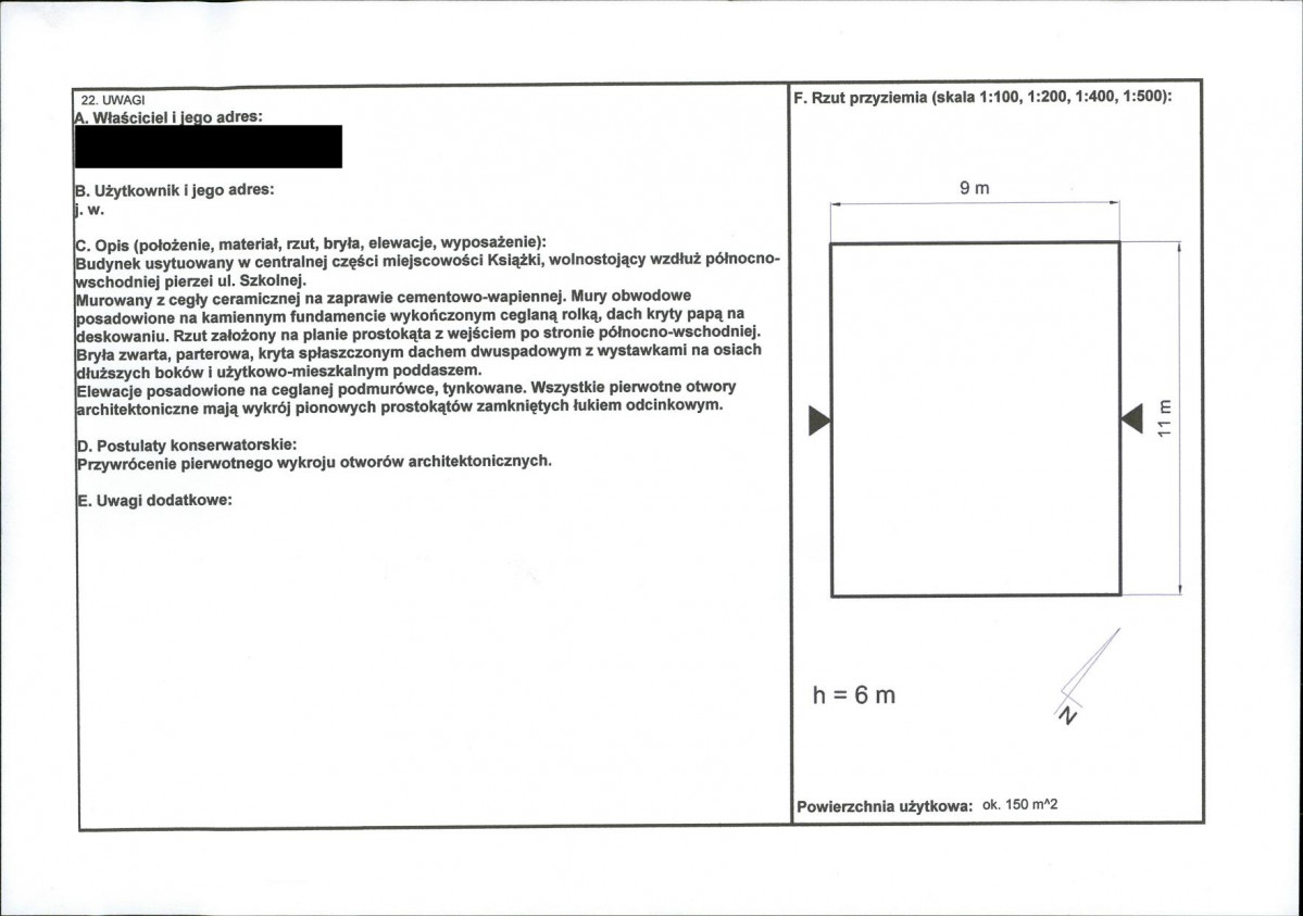 KEZN - Karta obiektu niewpisanego do rejestru, skan nr 2