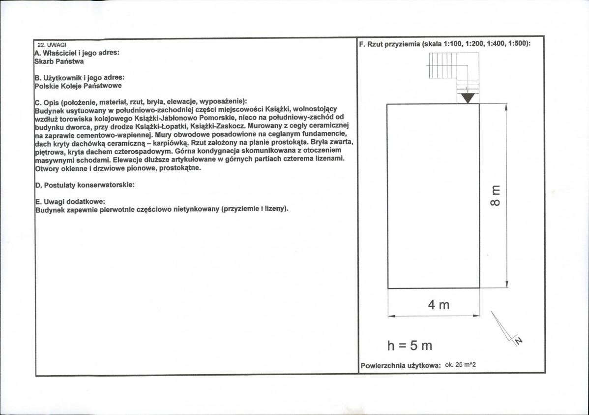 KEZN - Karta obiektu niewpisanego do rejestru, skan nr 2