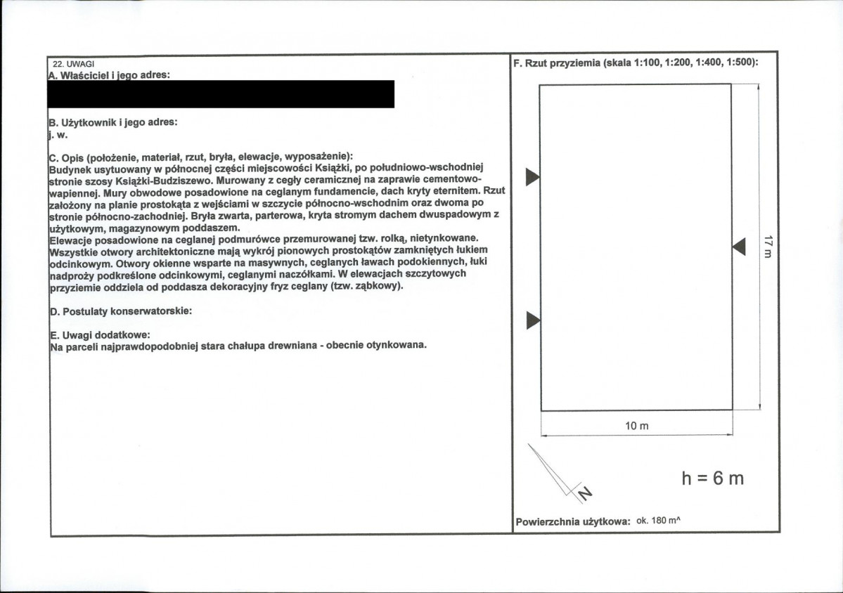 KEZN - Karta obiektu niewpisanego do rejestru, skan nr 2