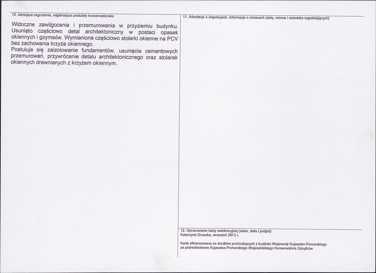 KEZN - Karta obiektu niewpisanego do rejestru, skan nr 2