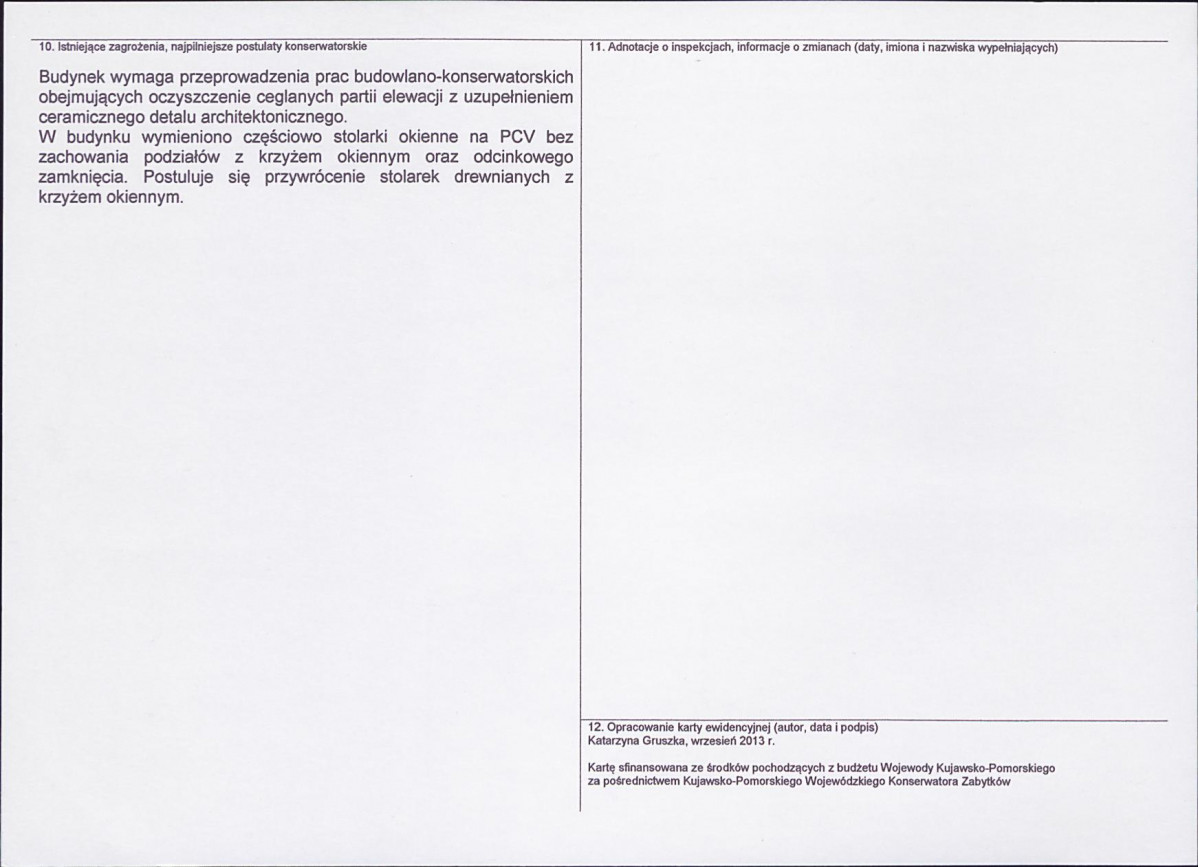 KEZN - Karta obiektu niewpisanego do rejestru, skan nr 2