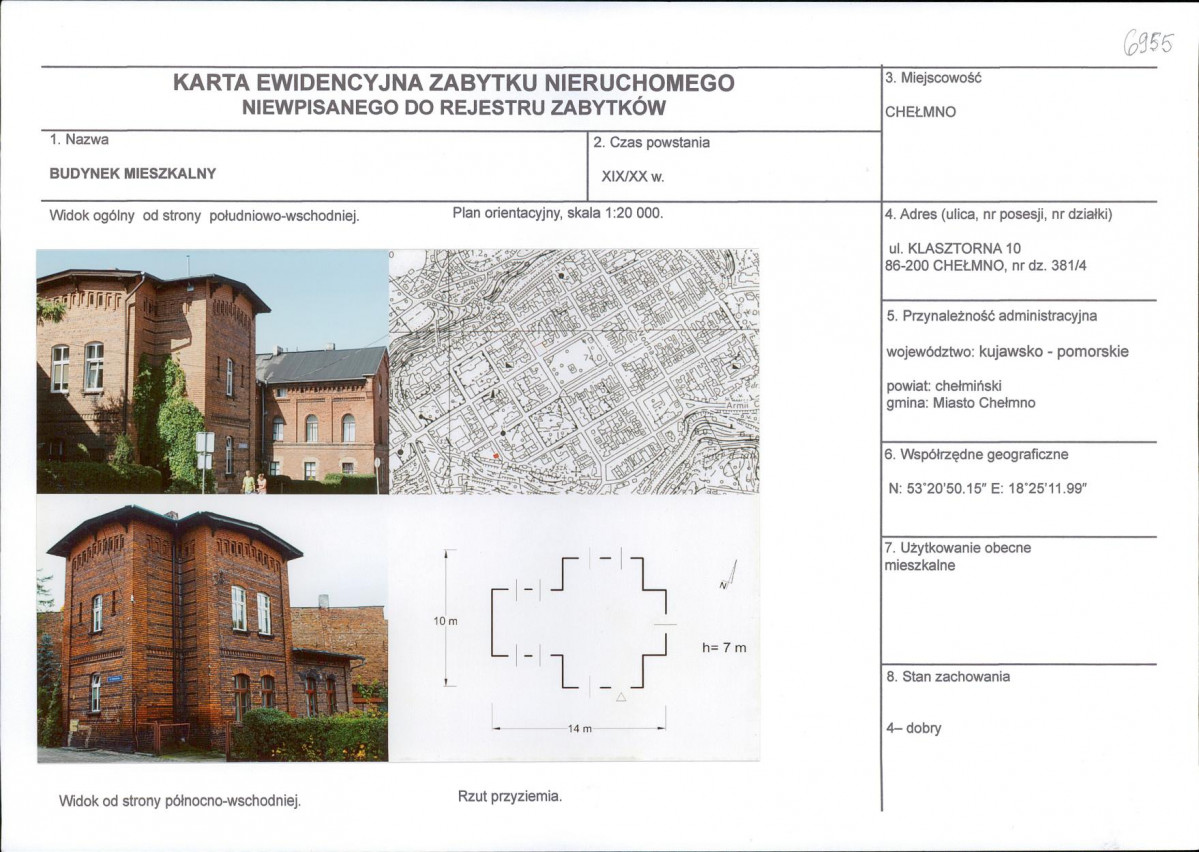 KEZN - Karta obiektu niewpisanego do rejestru, skan nr 1