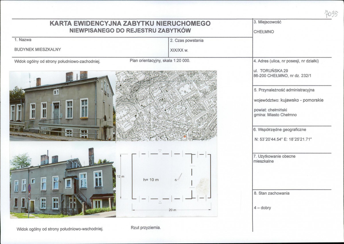KEZN - Karta obiektu niewpisanego do rejestru, skan nr 1