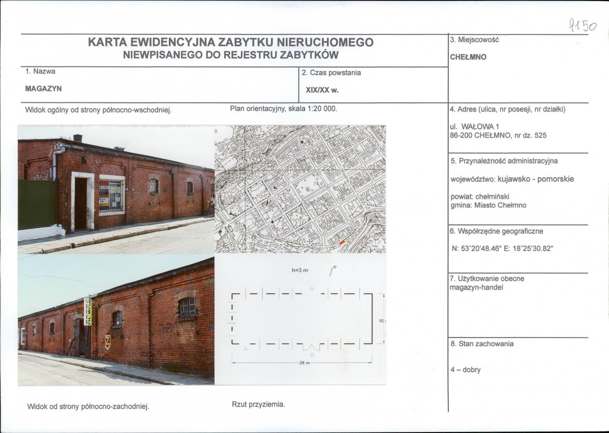 KEZN - Karta obiektu niewpisanego do rejestru, skan nr 1