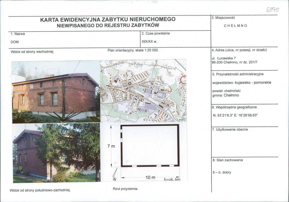 KEZN - Karta obiektu niewpisanego do rejestru, skan nr 1