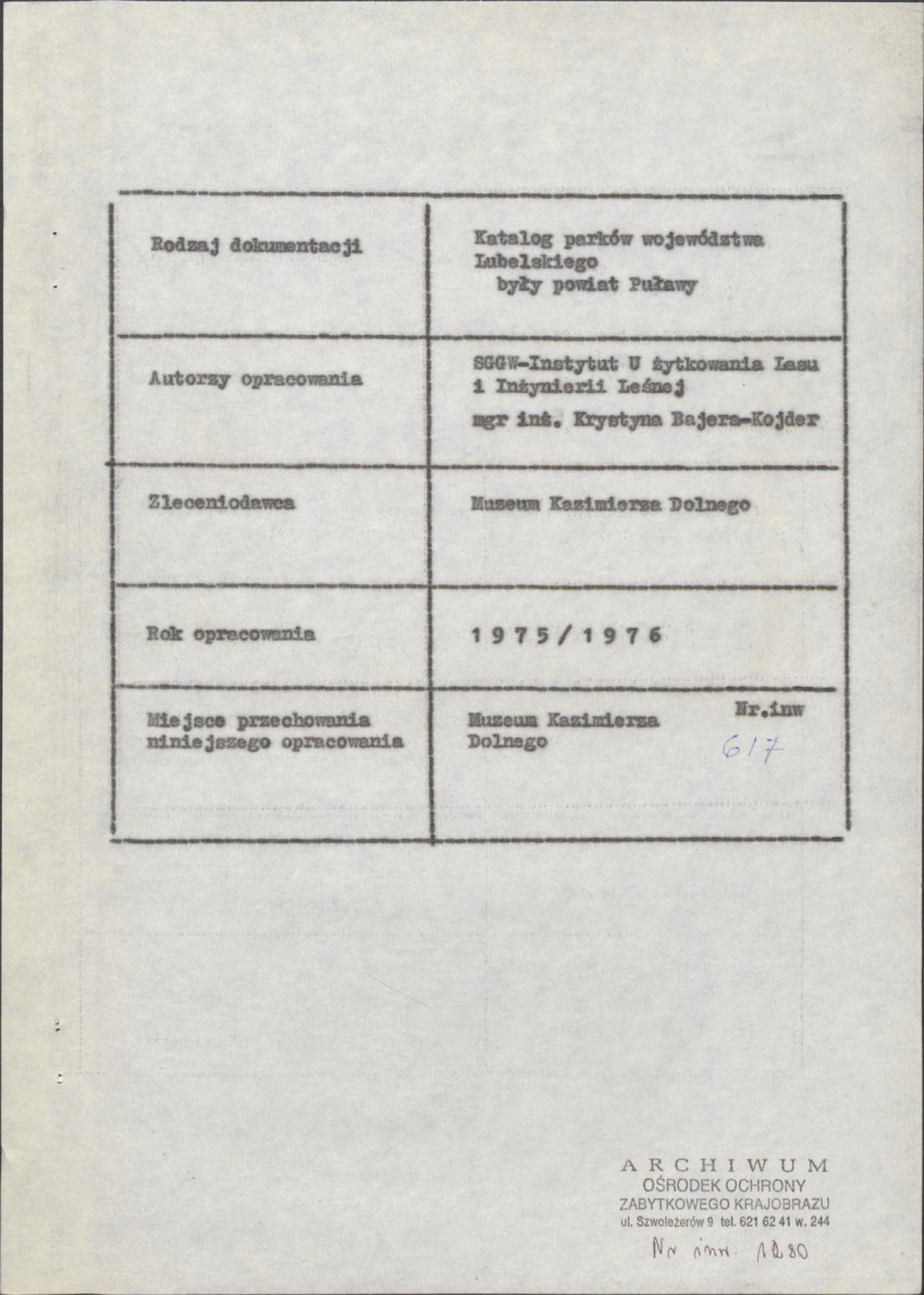 EP - Ewidencja parkowa, skan nr 4