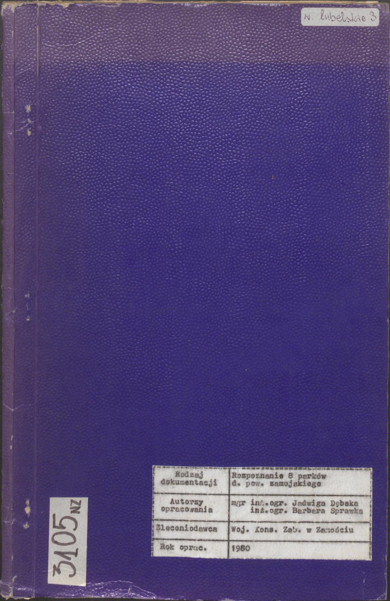 EP - Ewidencja parkowa, skan nr 1
