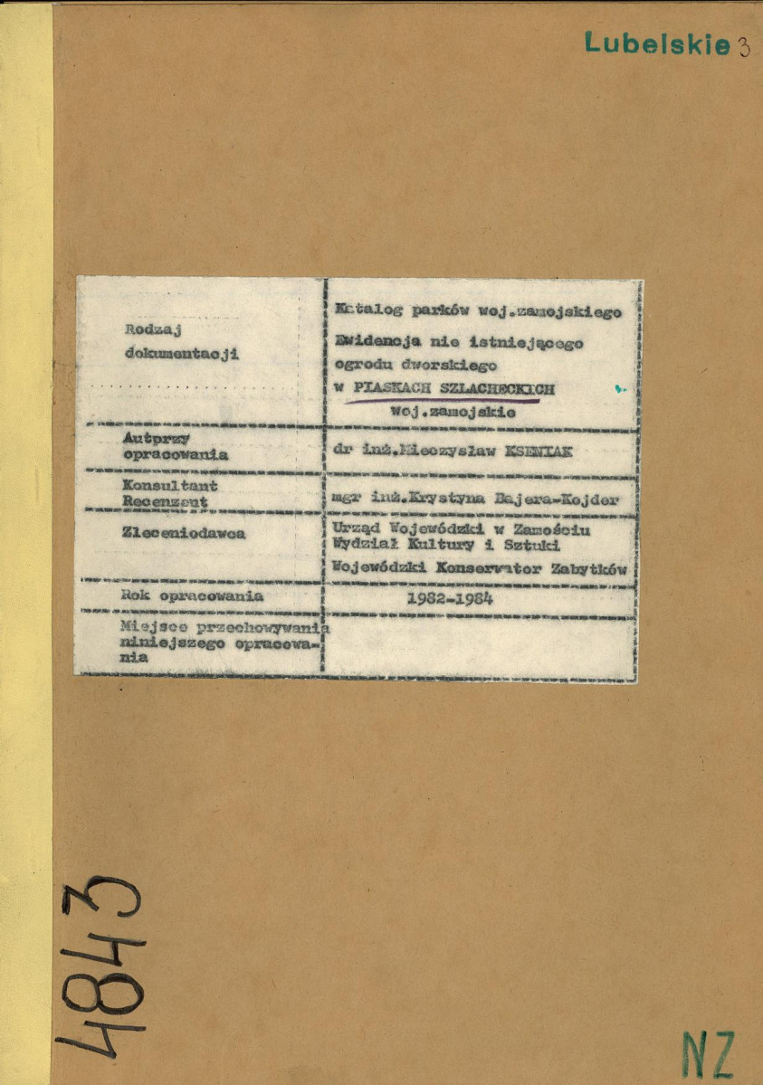 EP - Ewidencja parkowa, skan nr 1