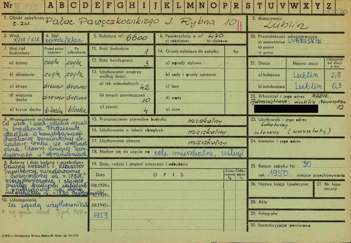 KZ - Karta zielona, skan nr 1