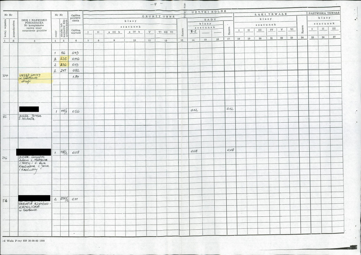 EP - Ewidencja parkowa, skan nr 24