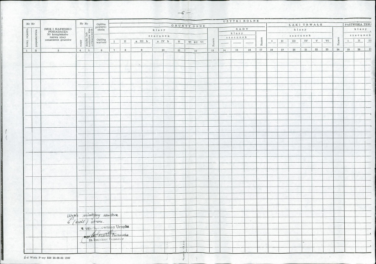 EP - Ewidencja parkowa, skan nr 26