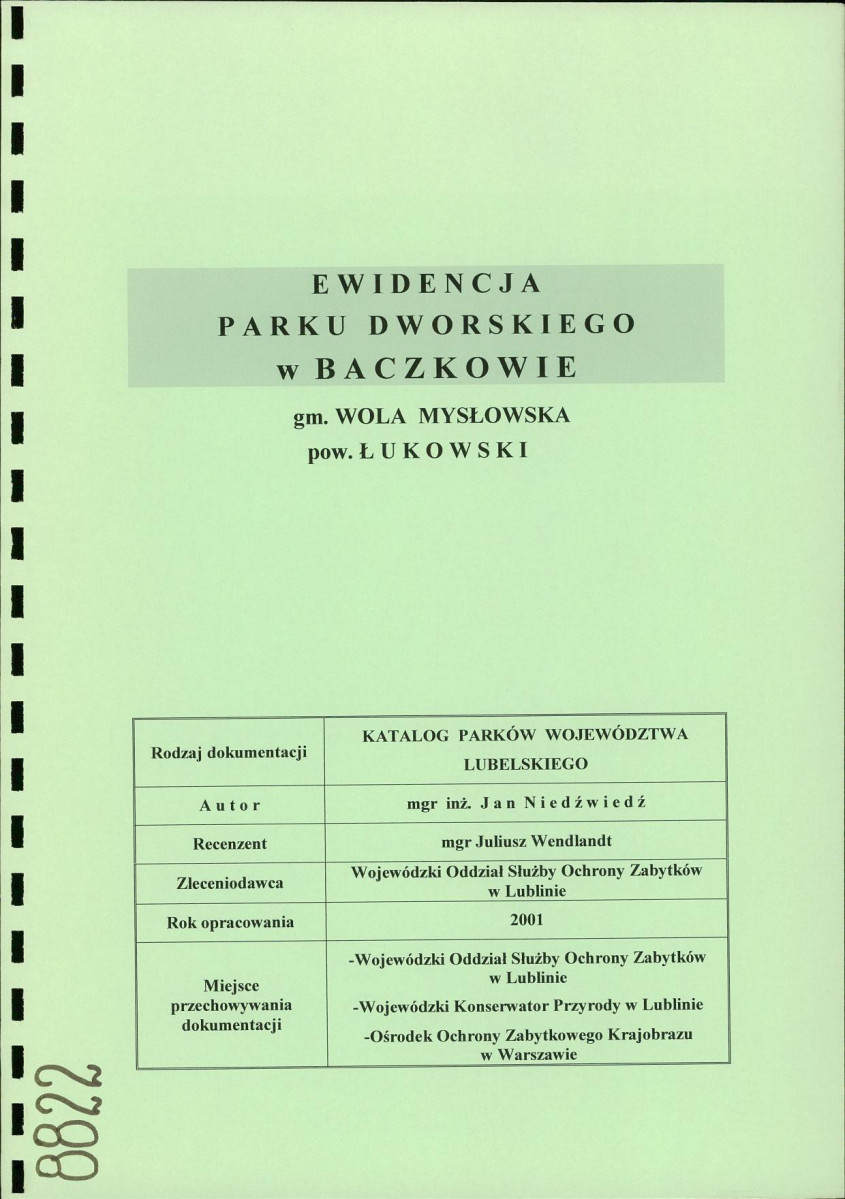 EP - Ewidencja parkowa, skan nr 2