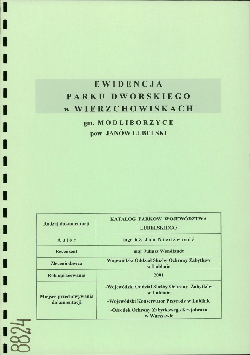 EP - Ewidencja parkowa, skan nr 2