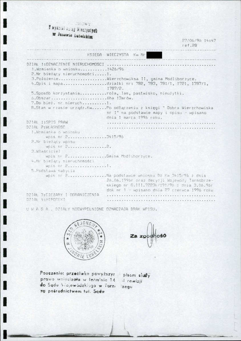 EP - Ewidencja parkowa, skan nr 47