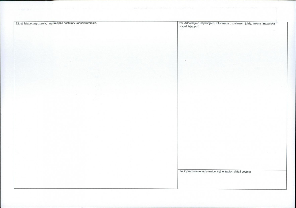 Karta obiektu niewpisanego do rejestru, skan nr 2