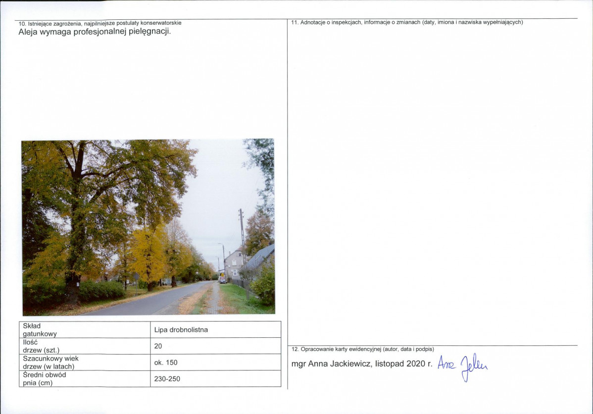 Karta obiektu niewpisanego do rejestru, skan nr 2