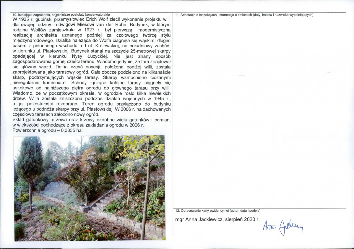 KEZN - Karta obiektu niewpisanego do rejestru, skan nr 2