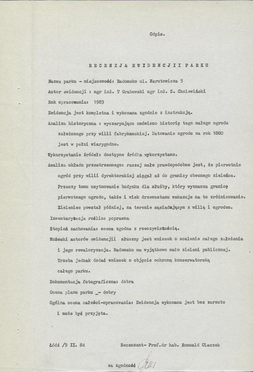 Ewidencja parkowa, skan nr 7