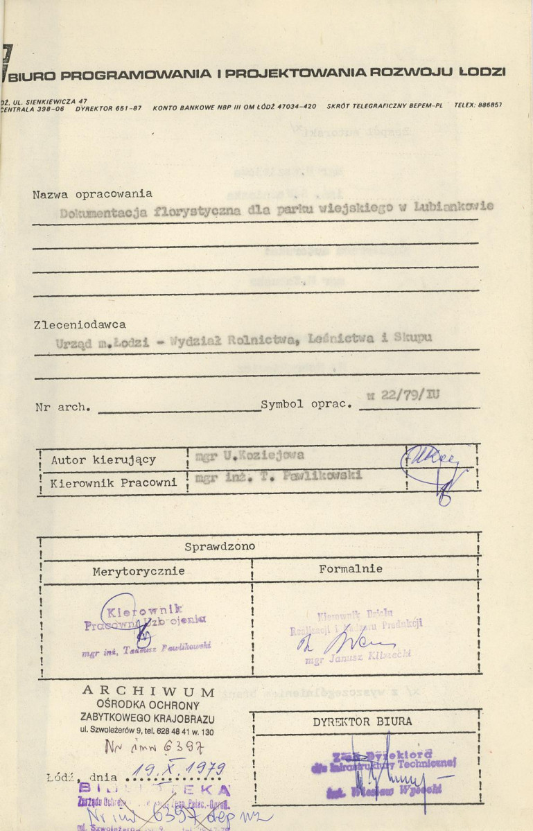EP - Ewidencja parkowa, skan nr 4