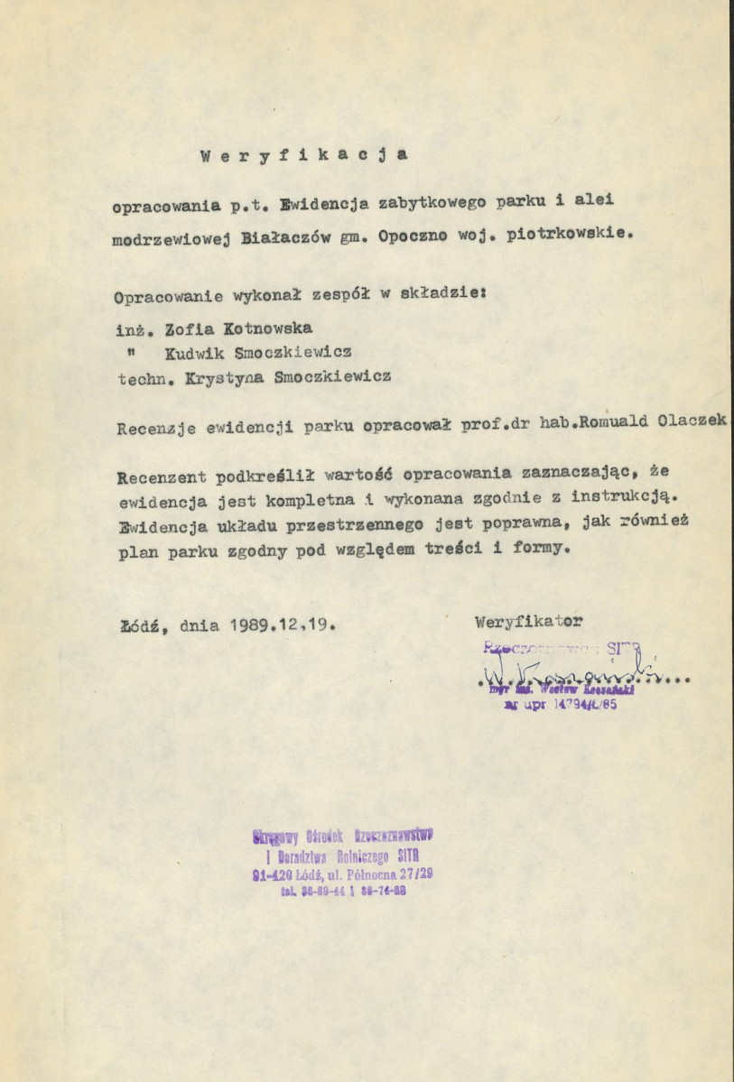 Ewidencja parkowa, skan nr 7