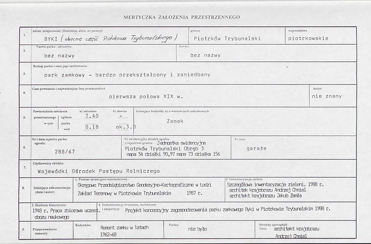 EP - Ewidencja parkowa, skan nr 7