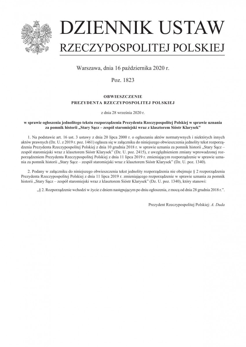 Pomnik Historii, skan nr 1