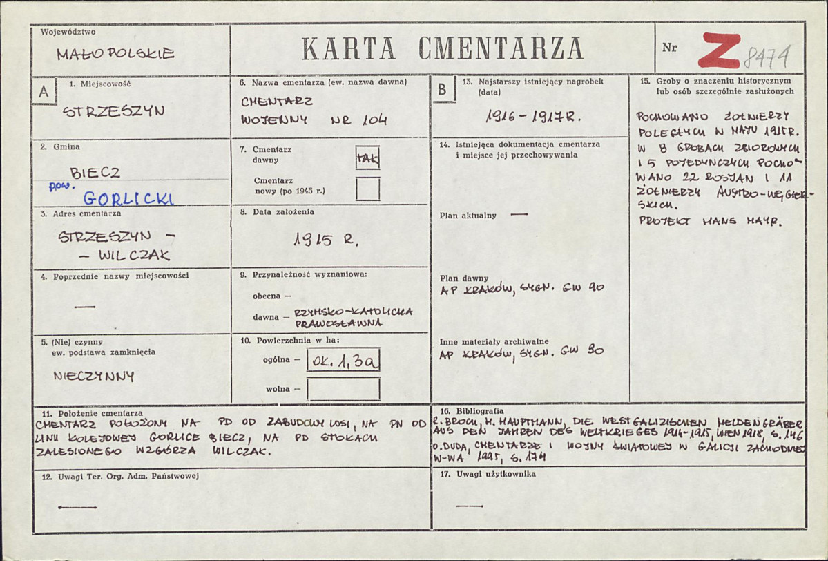 Karta cmentarza, skan nr 1