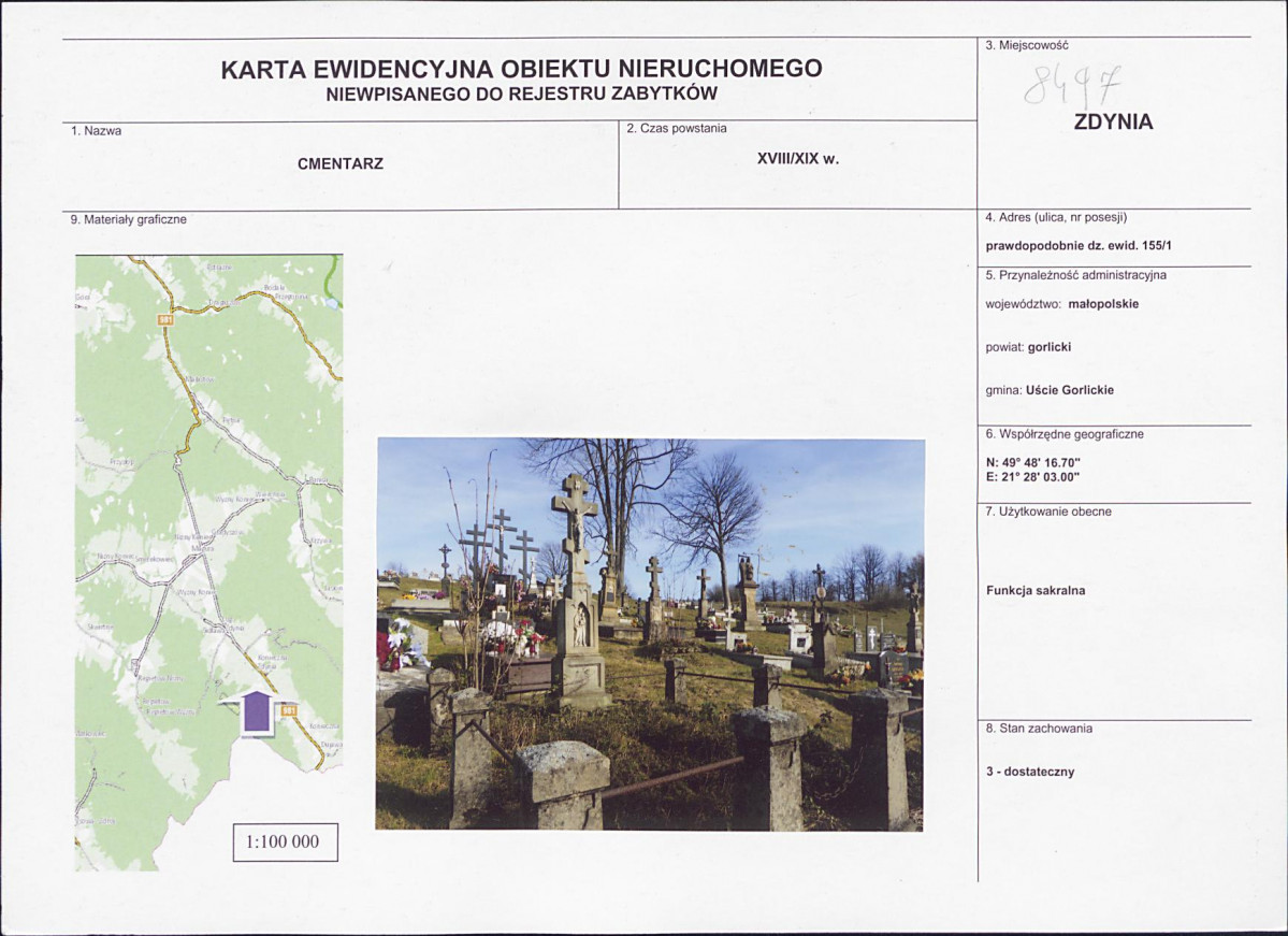 Karta cmentarza, skan nr 1