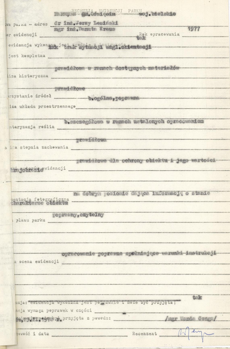 Ewidencja parkowa, skan nr 4
