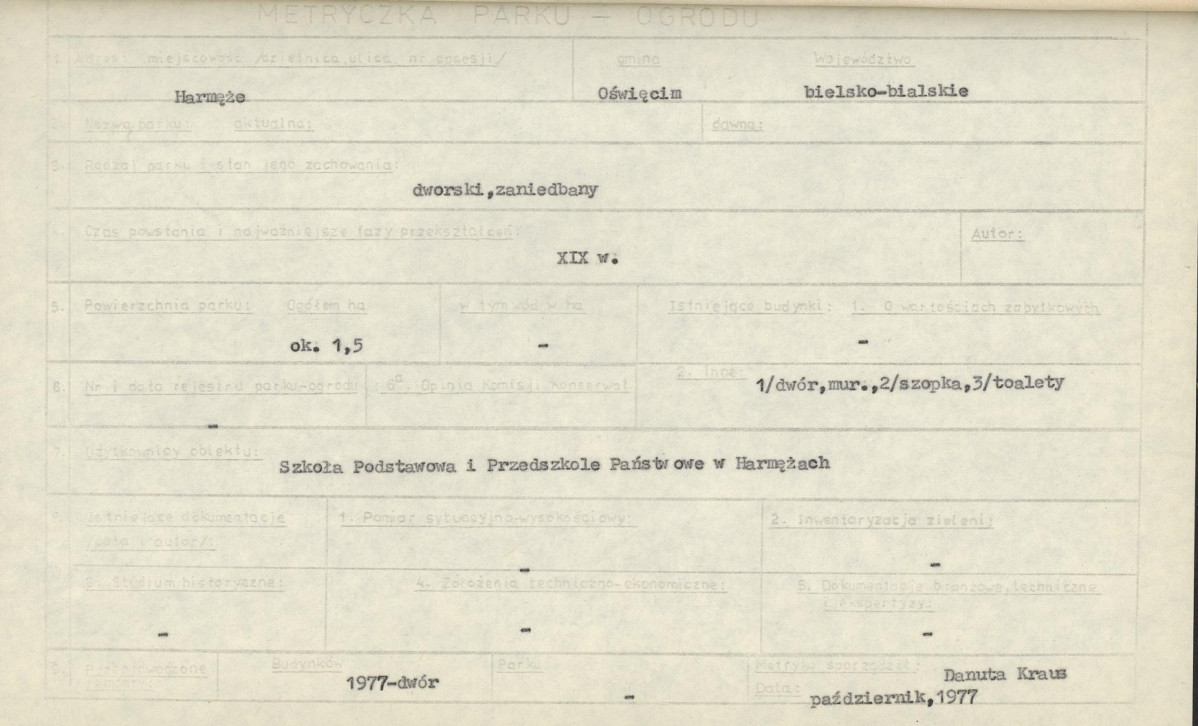 Ewidencja parkowa, skan nr 7