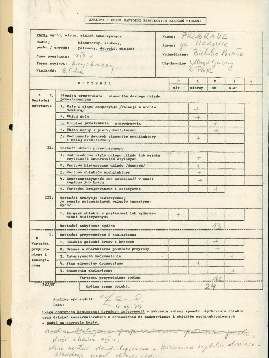 Ewidencja parkowa, skan nr 3