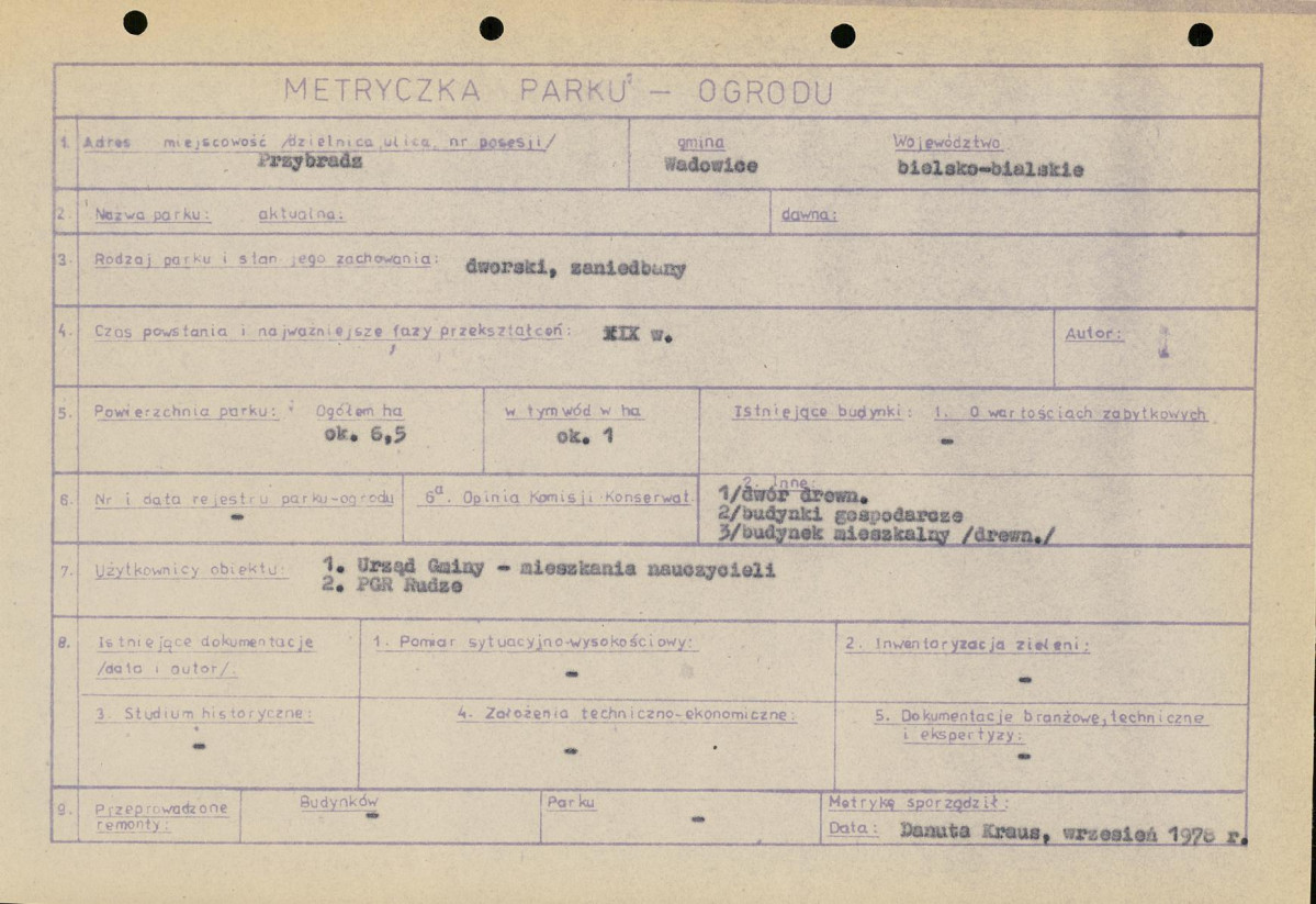 Ewidencja parkowa, skan nr 7