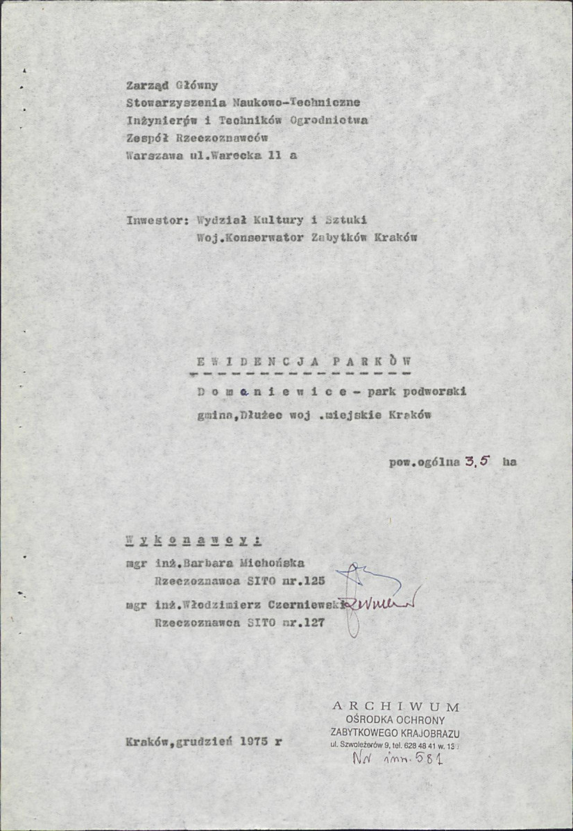 Ewidencja parkowa, skan nr 3