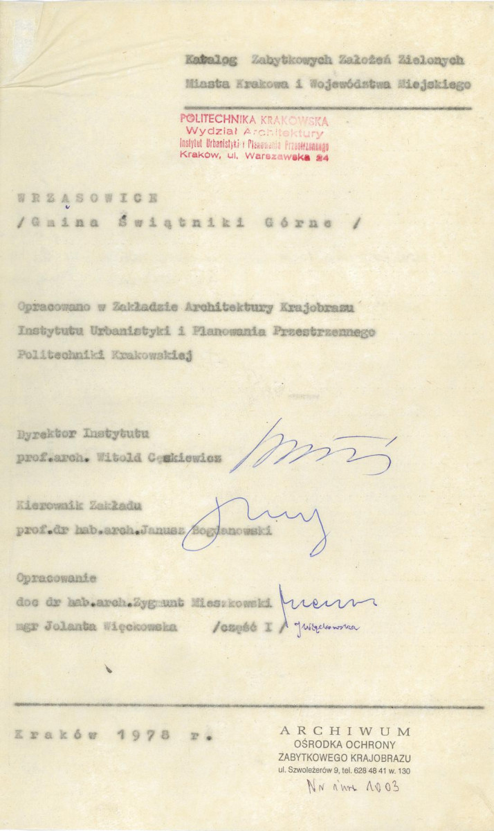 EP - Ewidencja parkowa, skan nr 4