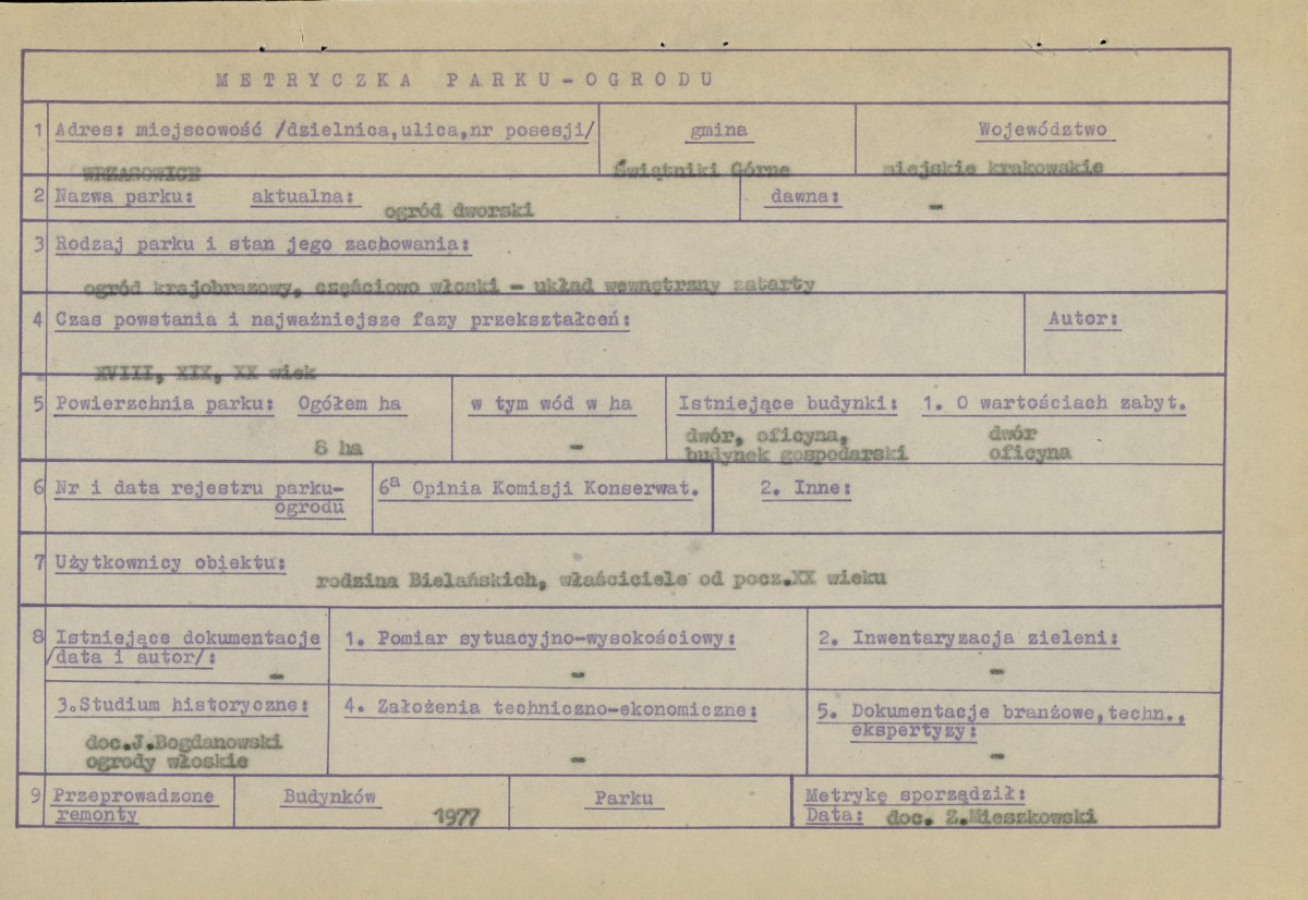EP - Ewidencja parkowa, skan nr 6