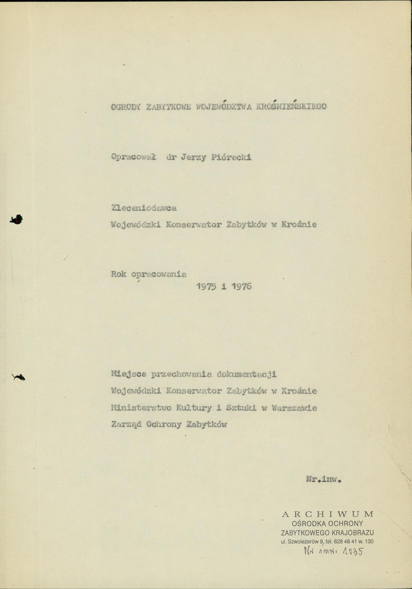 EP - Ewidencja parkowa, skan nr 3