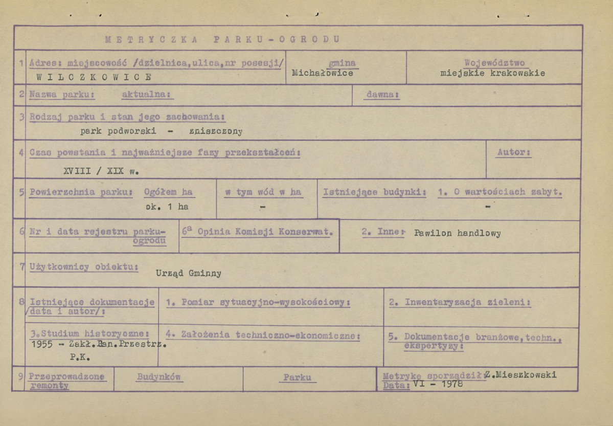 Ewidencja parkowa, skan nr 6