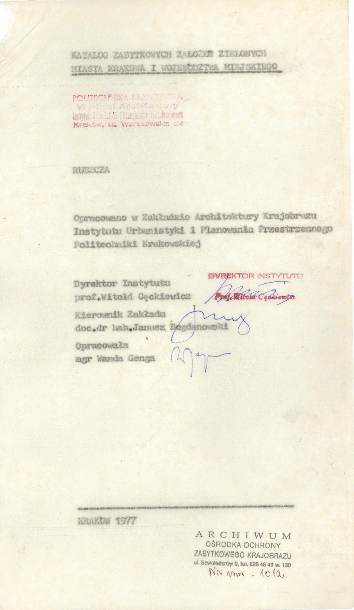 Ewidencja parkowa, skan nr 4