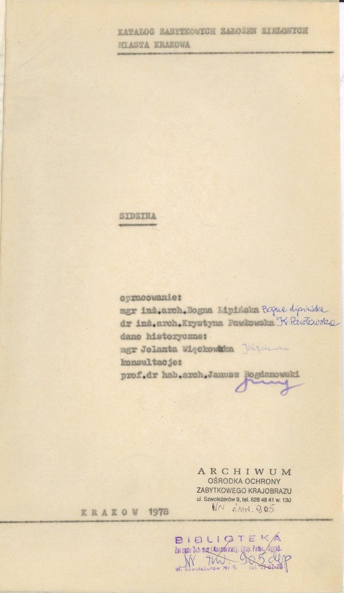 EP - Ewidencja parkowa, skan nr 4