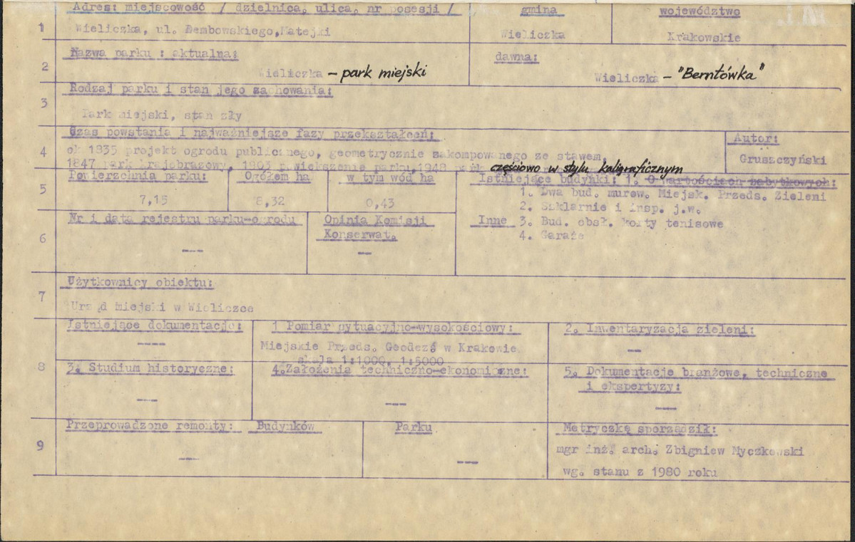 Ewidencja parkowa, skan nr 5