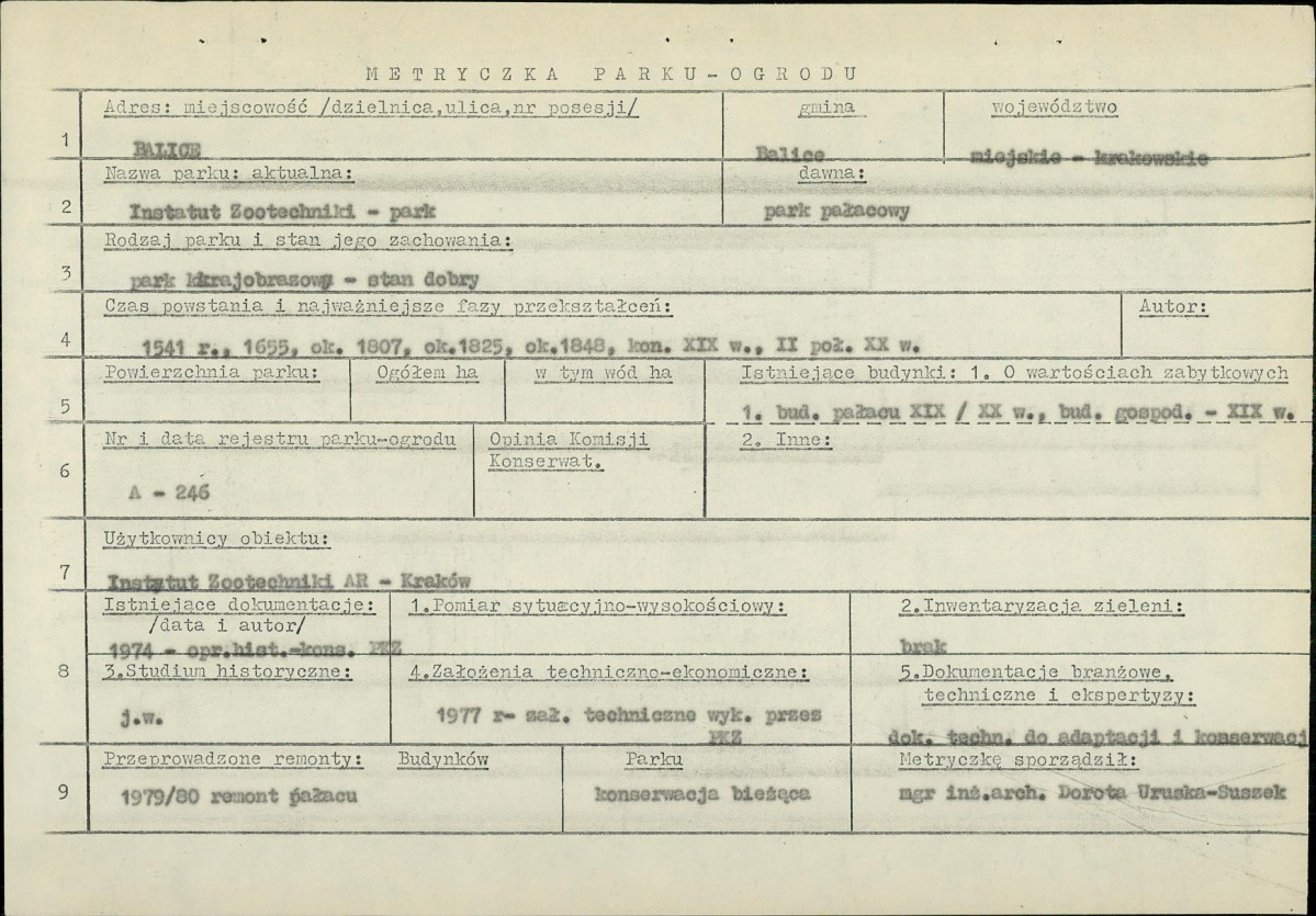 Ewidencja parkowa, skan nr 6